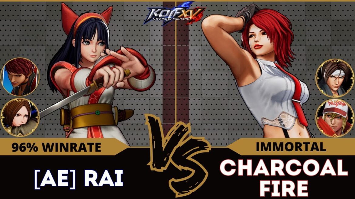 KOF XV🕹️A.E RAI (Nakoruru/Vice/Whip) vs CHARCOALFIRE (Kyo/Vanessa/Terry)🕹️Replay Match
