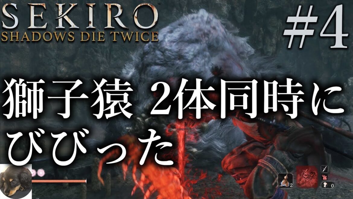 #4【PS4】SEKIRO: SHADOWS DIE TWICE(隻狼) ほぼ初見実況【獅子猿戦】【気軽に手を出してはならないゲームに手を出した…】