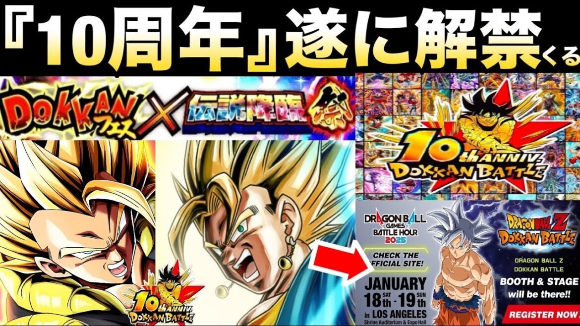 全世界のユーザー待望『10周年前半目玉キャラ』遂に解禁くる!!【ドッカンバトル】【地球育ちのげるし】