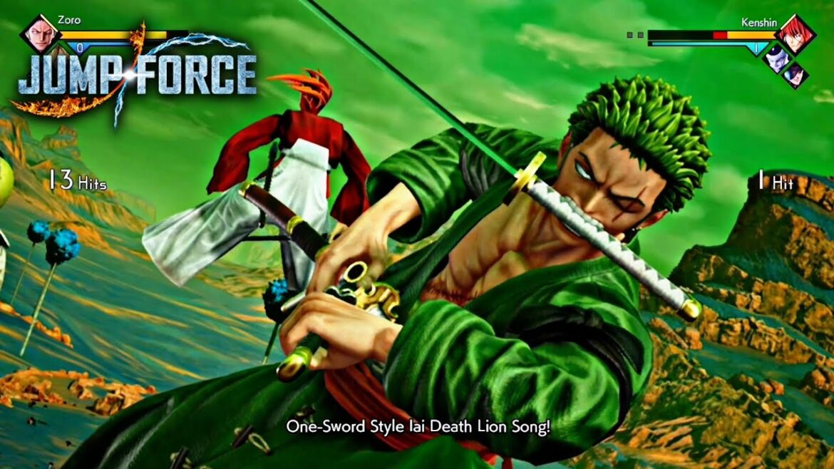 RORONOA ZORO SKILLS ATTACK AND ULTIMATE FINISHERS (JUMP FORCE)