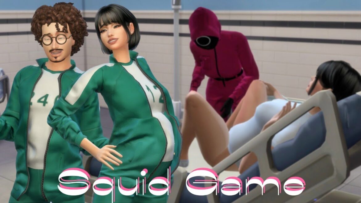 SQUID GAME in The Sims 4 | Gave birth while playing a game | Vlog about Pregnancy and Birth | Part 1