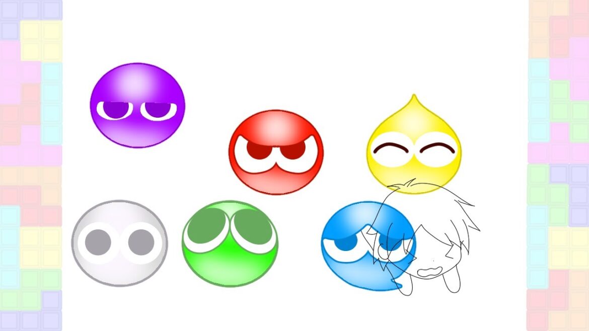 【お絵描き】ミニキャラだけでも描けるようになりたい…ぷよテトのサムネ作り♪