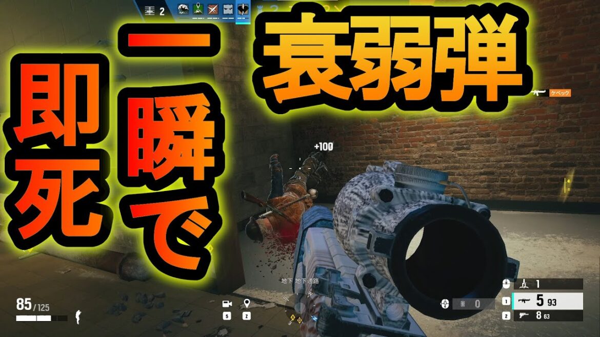 【R6S】新アビリティ!?衰弱弾が強すぎて全身ヘッドショットになる ダメージ倍率100倍!【レインボーシックスシージ】