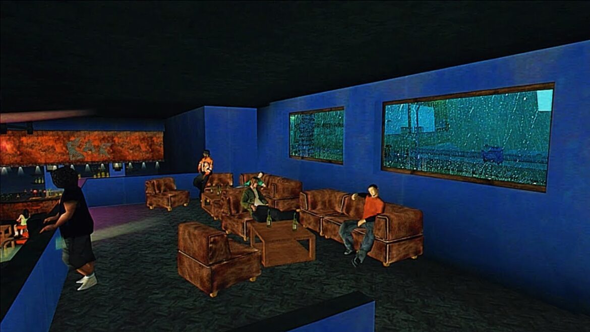 It’s 1992 rainy night 🌧️ but you’re stuck in San Andreas night club while Synthwave is playing.