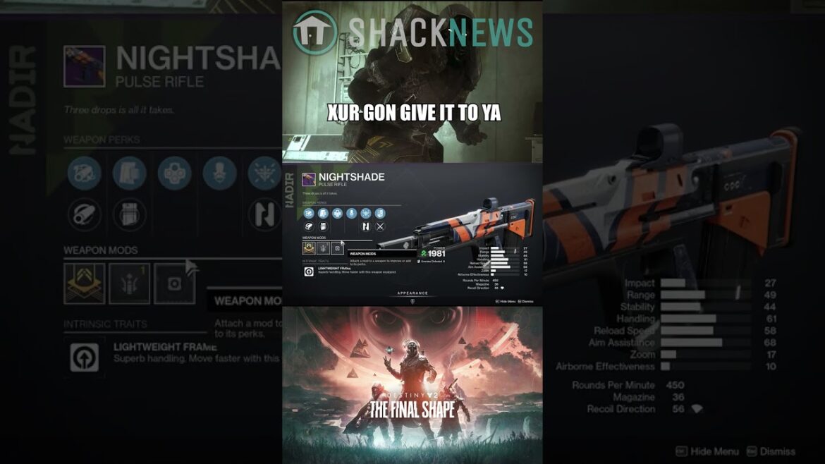 Xur’s Location & Wares – Destiny 2 – January 24, 2025 #xur #destiny2 #bungie