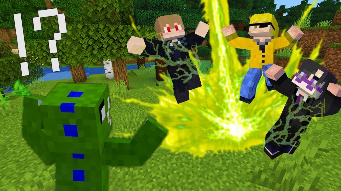 マインクラフトの雷に打たれてアホになった友達を助け出す