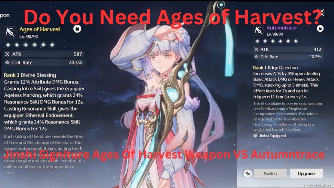 Does Jinshi Need Her Weapon Signature Weapon? Ages Of Harvest VS Autumn Trace From BP