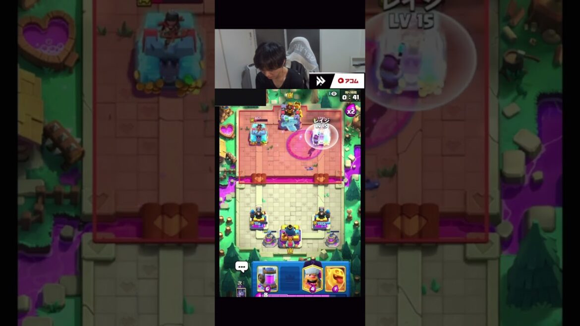 【クラロワ】進化ランバージャックの衝撃グロ映像がこちらwww【CLASH ROYALE】#shorts