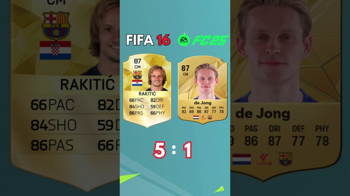 Legendary Barcelona VS Hansi Flick Machine – Barcelona in FIFA 16 vs EA FC 25 #barca #barcelona