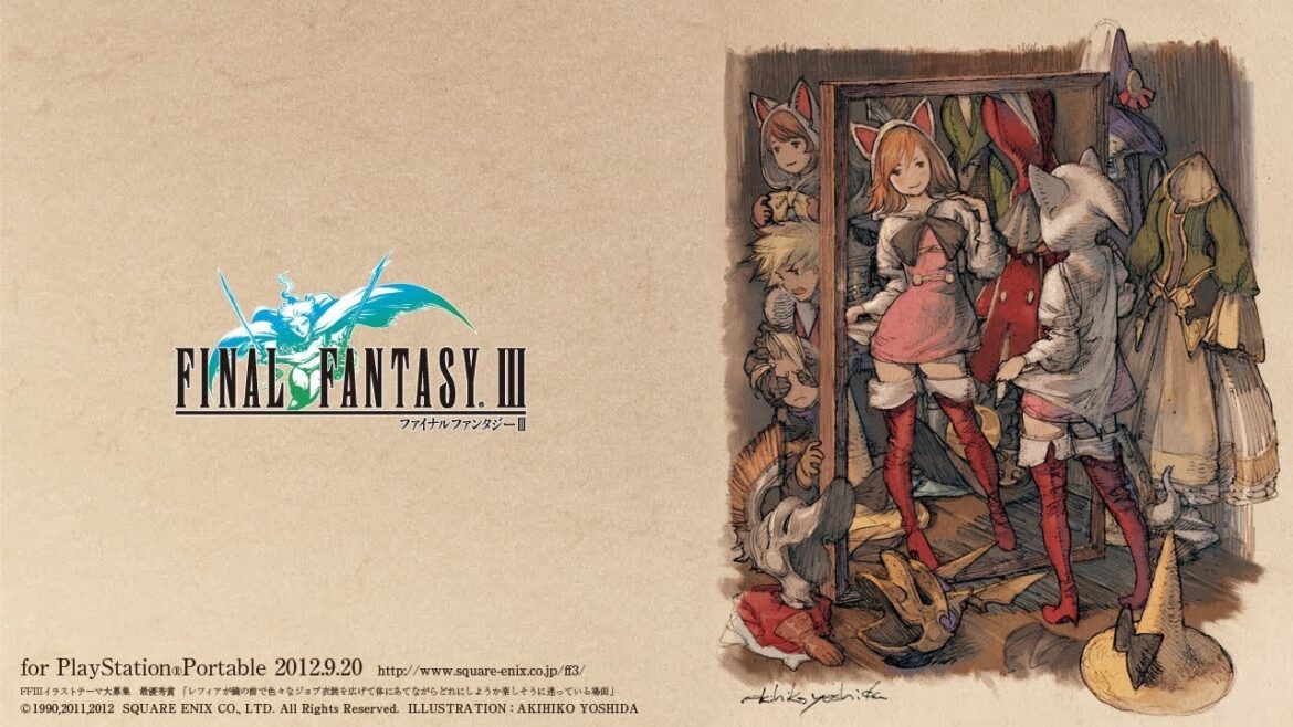 FINAL FANTASY III (リメイクPSP版) 実況プレイ動画#20(謎の洞窟~レベル上げ・お金稼ぎ・マスターアイテム回収)