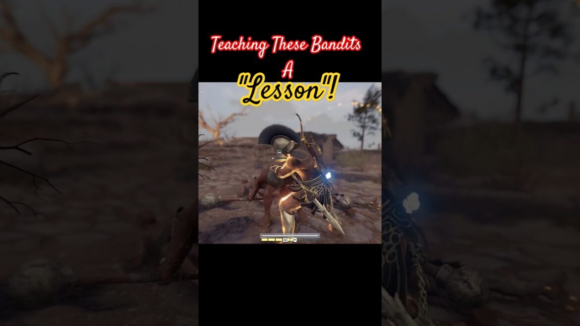 đ„Swiftđ§šRetributionđ„: Punishing Bandits with My “Huge” Sword Arm in A.C. Odyssey! #gamer