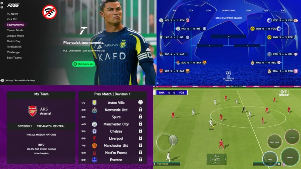FIFA 16 MOBILE MOD EA SPORTS FC 25 ANDROID OFFLINE ALL TOURNAMENT NEW FACES KITS 2025 FULL TRANSFERS