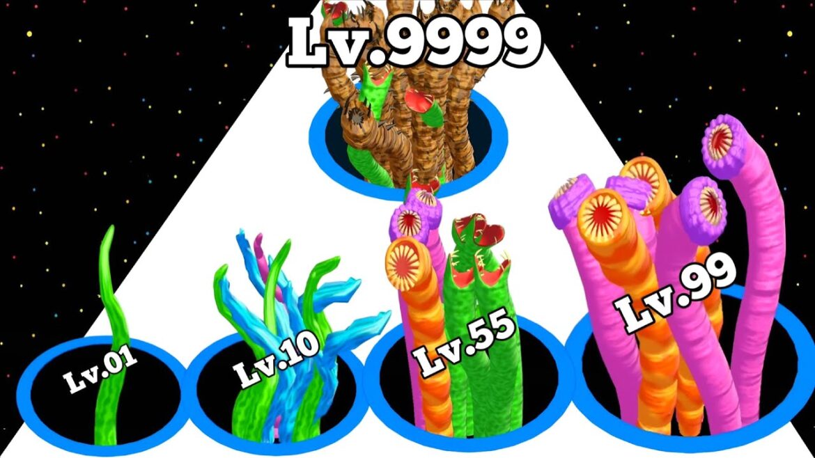 Alien Hole Run – Level Up Satisfying ASMR Gameplay ( Hole.io )