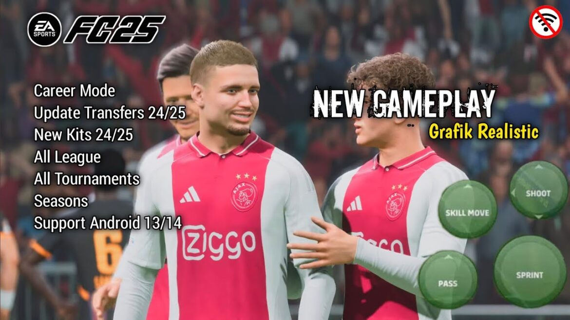 Fifa 16 mod FC 25 android offline all tournament new update kits 24/25