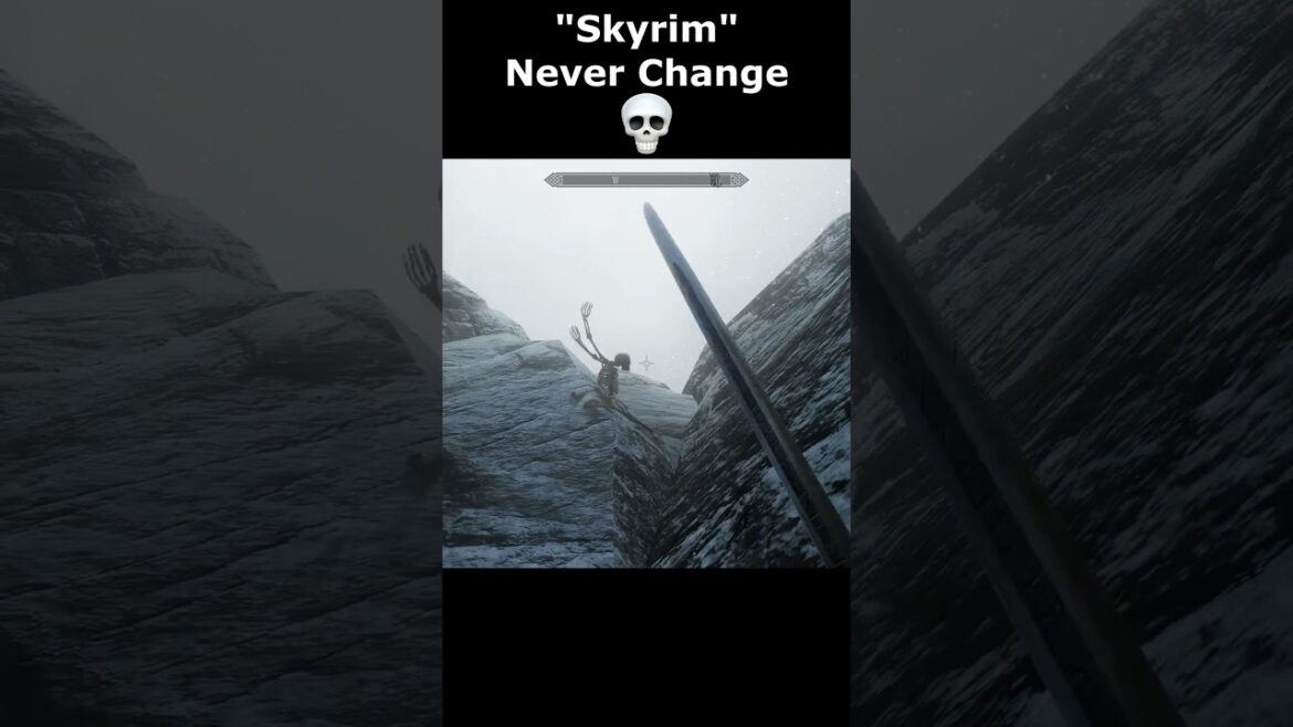 “Skyrim” Never Change 💀 #skyrim #skyrimanniversary #elderscrolls #shorts