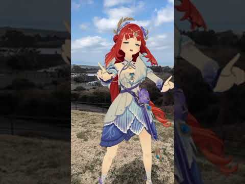 【また寒くなった クレイジー 1/5】それでも元気に踊ってくれる 原神の甘雨とニィロウが「LADY CRAZY」【原神 AR ダンス HIMEHINA】