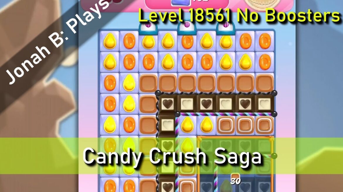 Candy Crush Saga Level 18561 No Boosters
