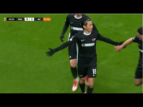 毎熊聖也 ゴール |ガラタサライ vs AZ アルクマール 0-1 ハイライトゴール | UEFA ヨーロッパ リーグ 2024/25