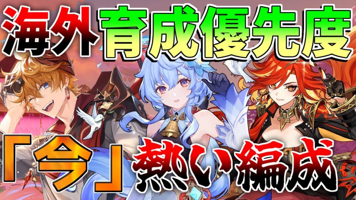 【原神】最新育成優先度!マーヴィカ実装後「最強編成」判明!【無課金初心者】【解説攻略】 夢見月瑞希 リークなし ヴァレサ イアンサ 螺旋12層 使用率