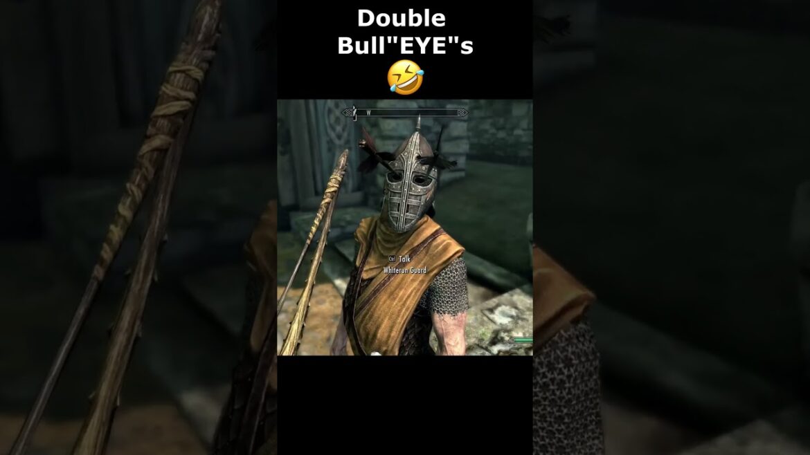 Double Bull”EYE”s 🤣 #skyrim #skyrimanniversary #elderscrolls #shorts