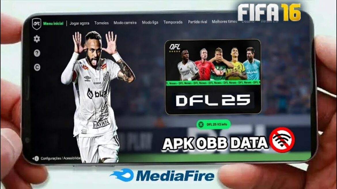 DFL 25 Mod FIFA 16 Apk Obb Data Offline For Android