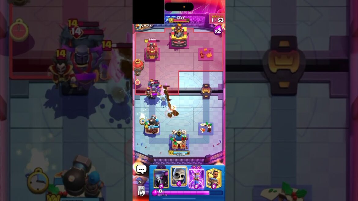 【クラロワ】1コス4枚ペッカがグロ過ぎるwww【CLASH ROYALE】 #shorts