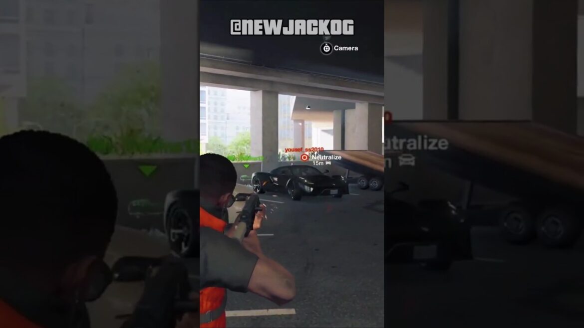 Bounty Target Lost His Head Under Pressure!! ๐๐ซ #NewJackOG #WatchDogs2