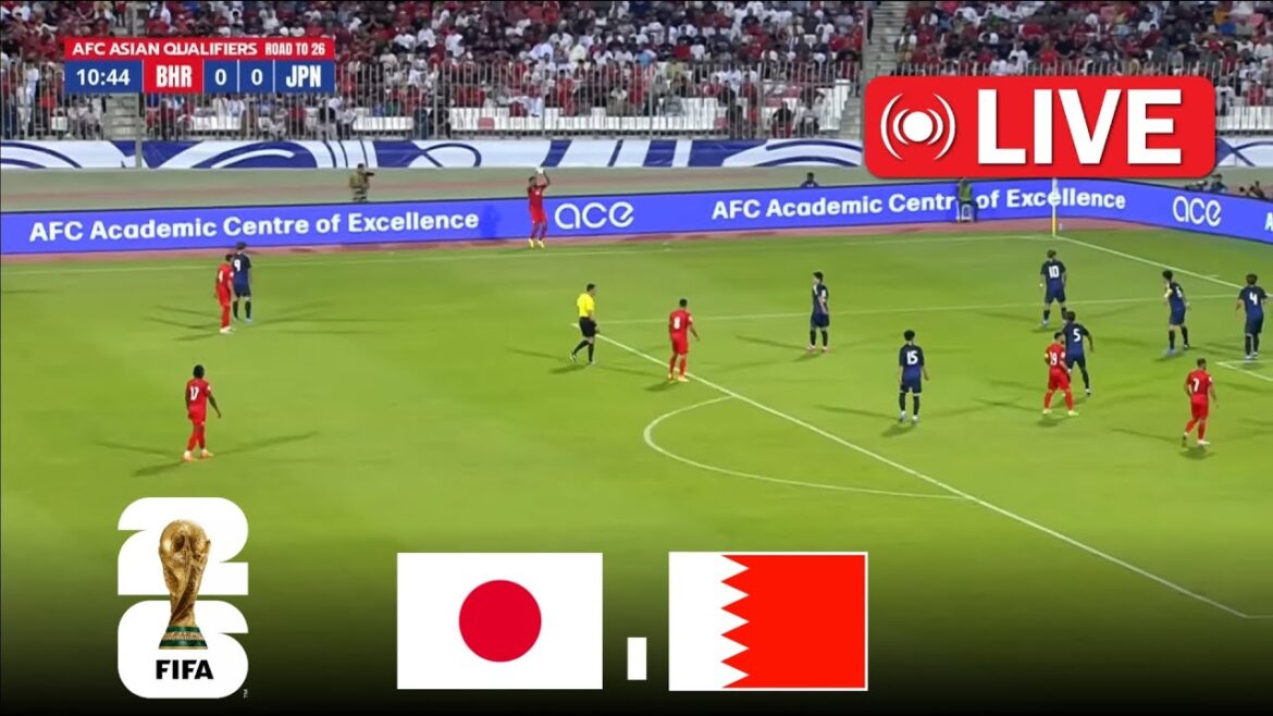 🔴LIVE : Japan vs Bahrain | 2026 Fifa World Cup Qualifiers (AFC) | Full Match Streaming