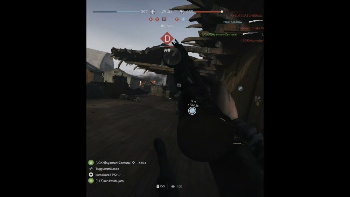 【BF5】あなた…そこで何をしているんですか…【バトルフィールド5】 #battlefield5 #shorts #BF5 #バトルフィールド5 #ゲーム実況