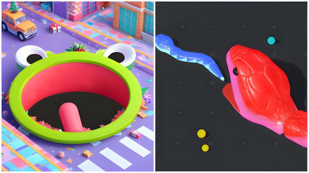 Hole.io vs Snake Clash.io – (ASMR Game, Max Level), NO ADS