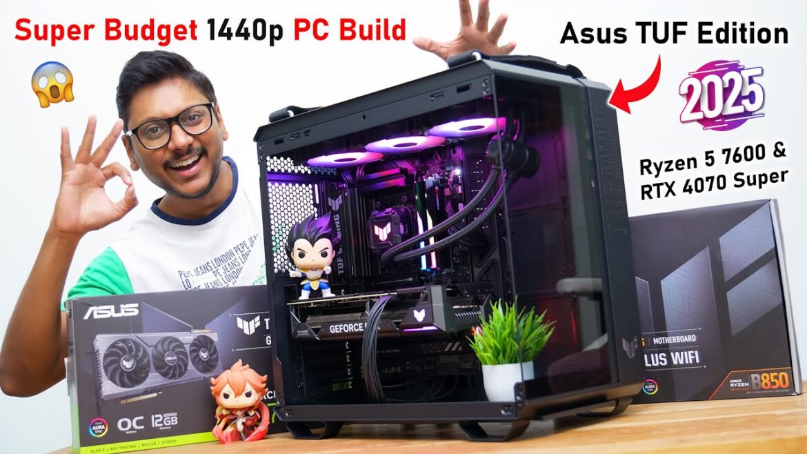 Paisa Vasool 1440p Gaming PC Build 2025...🤯 Ryzen 5 7600 & RTX 4070 Super🔥