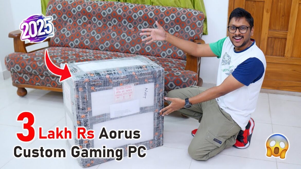 Unboxing My New 3 Lakh Rs Custom Aorus Gaming PC...🤯 Woah !!
