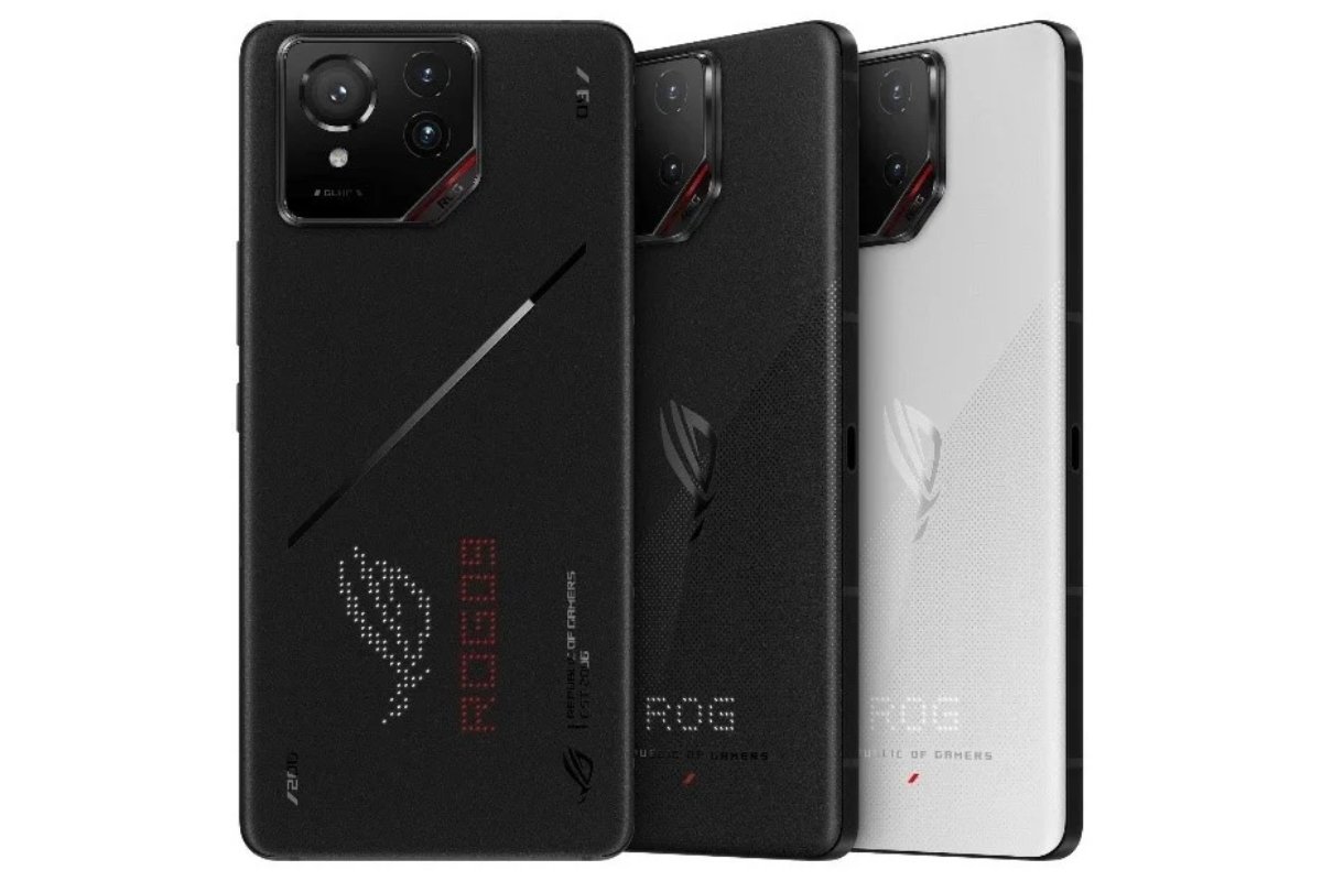 左からROG Phone 9 Pro、ROG Phone 9(ファントムブラック)、ROG Phone 9(ストームホワイト)