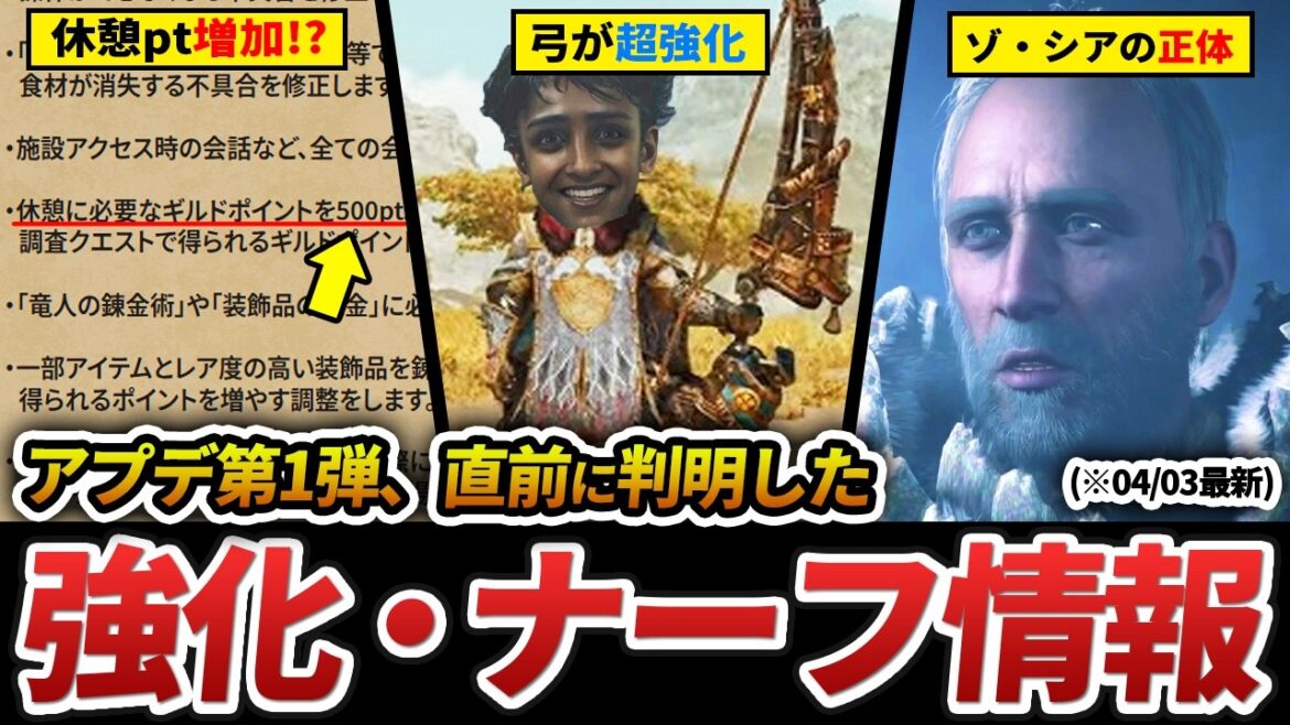 【※4/3速報！】突如発表されたワイルズアプデ第1弾の詳細をまとめてみた