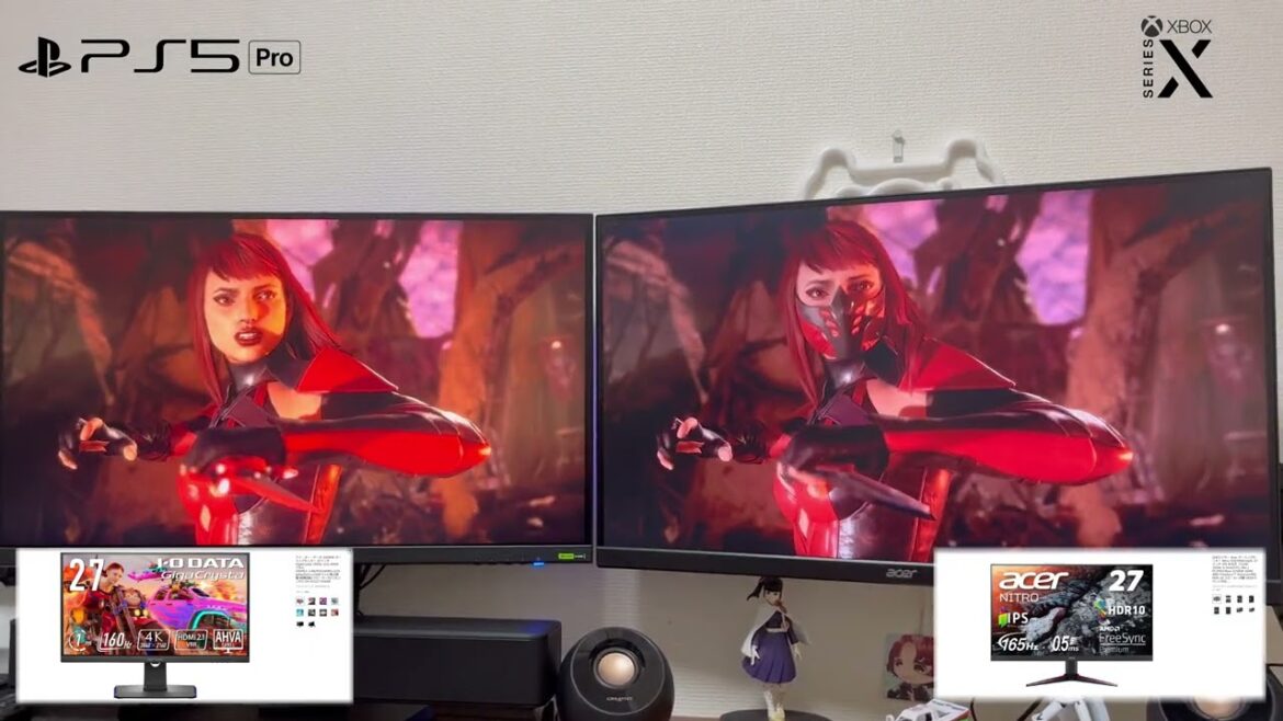 PS5Pro・XBOXSX【MK11】【ゲーミングモニター】画質比較・録画iphone13・HDRオン