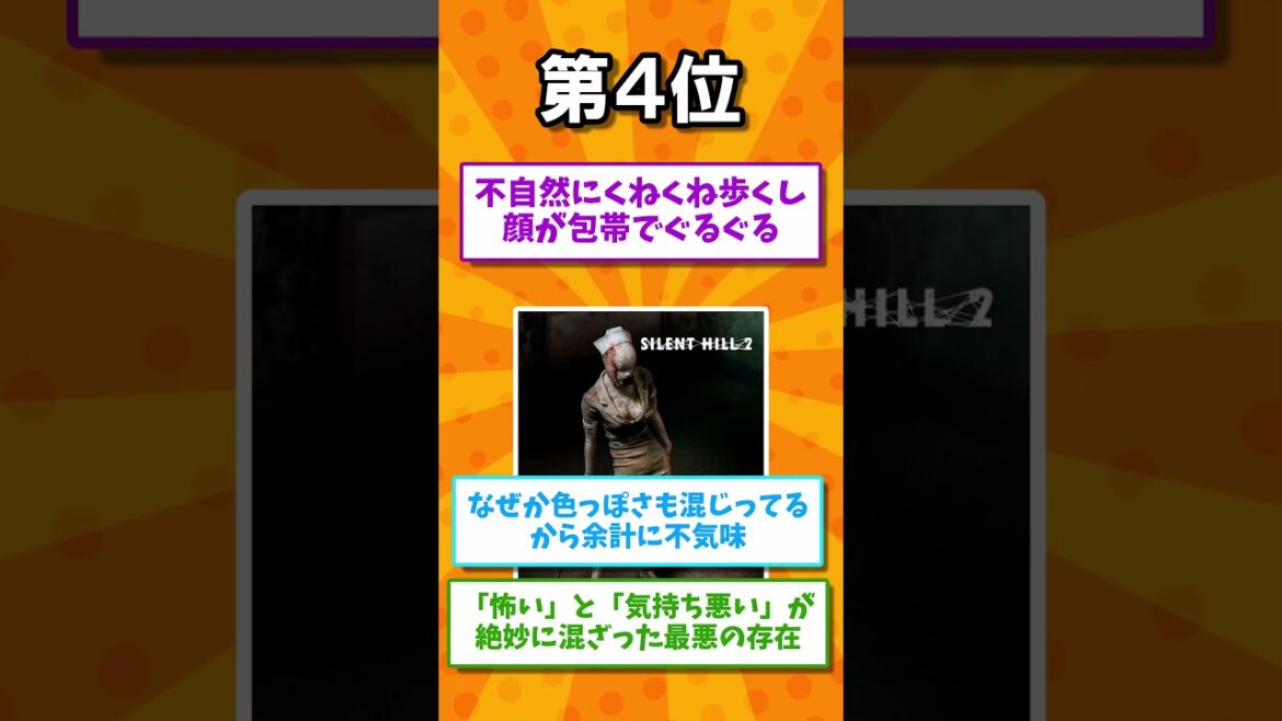 あまりにもキモすぎるゲームの敵キャラTOP5 #ランキング  #ゆっくり解説  #ゲーム #2ch