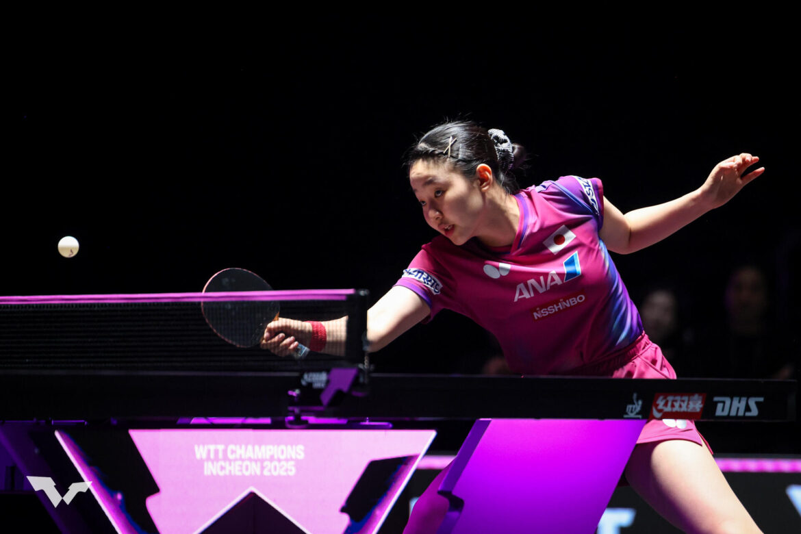 張本美和 世界2位王曼昱をあと1ゲームまで追い詰めるも惜敗。決勝T初戦敗退【卓球 W杯】|テレ東卓球NEWS:テレ東 張本美和 世界2位王曼昱をあと1ゲームまで追い詰めるも惜敗。決勝T初戦敗退【卓球 W杯】|テレ東卓球NEWS:テレ東