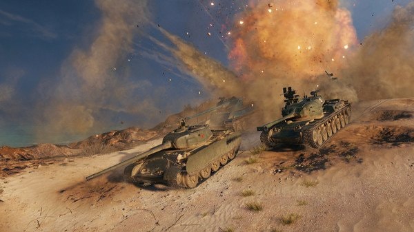 World of Tanksのプレイ画像