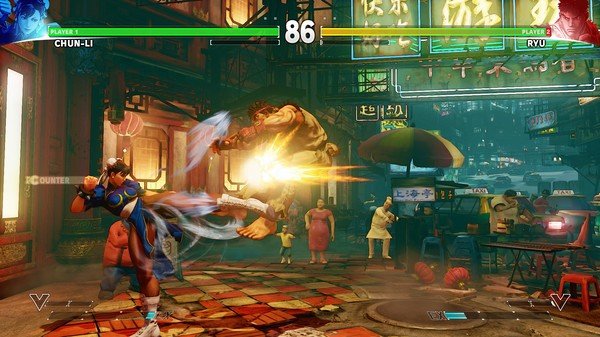 ストリートファイターVのゲーム画像