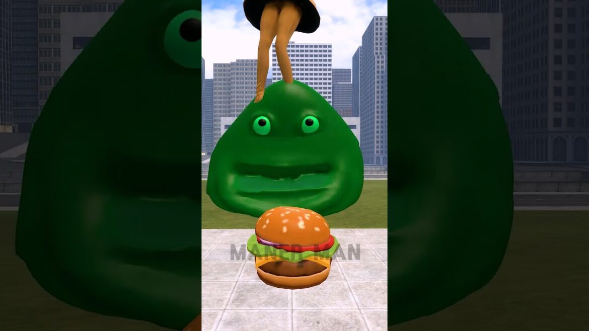 Pou vs ItalianBrainRot, hamburger battle begins! 🍔🔥 #Pou #ItalianBrainRot #Battle #Game