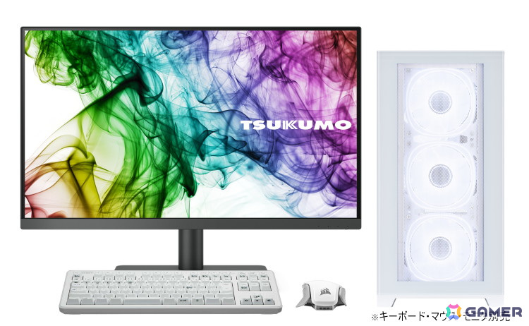 TSUKUMOより内部まで白で統一されたミニタワーゲーミングPC「G-GEAR White Edition」のRTX 5070搭載モデルが発売！の画像