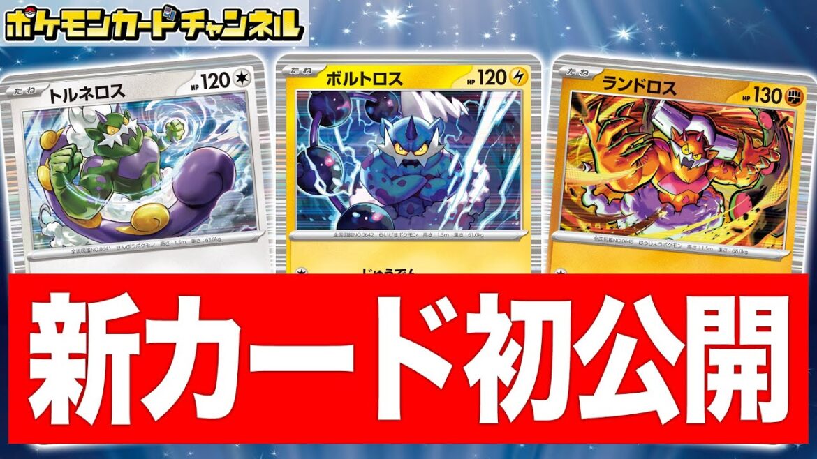 【初公開】新登場のトルネロス、ボルトロス、ランドロスを登場！さらにかっこよすぎるAR（アートレア）も3枚公開！【ブラックボルト/ホワイトフレア/ポケモンカード】