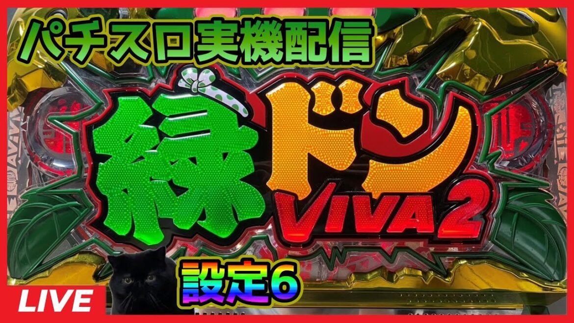 【パチスロ実機配信】緑ドンVIVA2【設定6】
