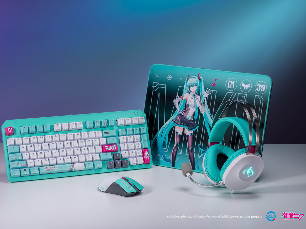 ASUS、初音ミクとTUF Gamingのコラボデバイスを6月に発売 - PC Watch