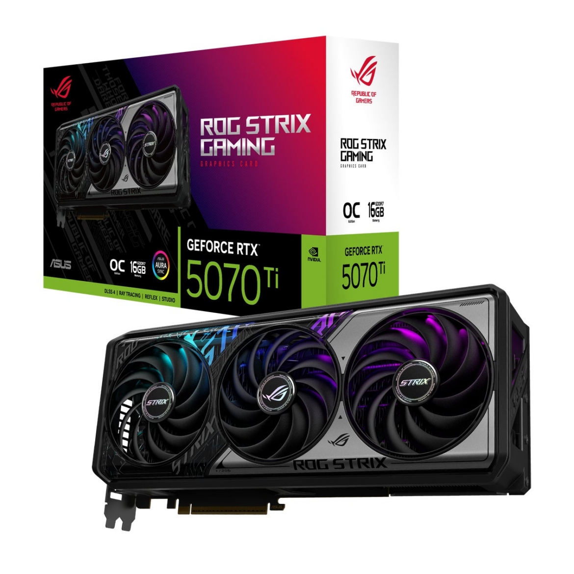 ASUSのゲーミングブランドRepublic of GamersよりNVIDIA® GeForce RTX™ 5070Ti 、GeForce RTX™ 5070 を搭載したビデオカードを2モデルを発表