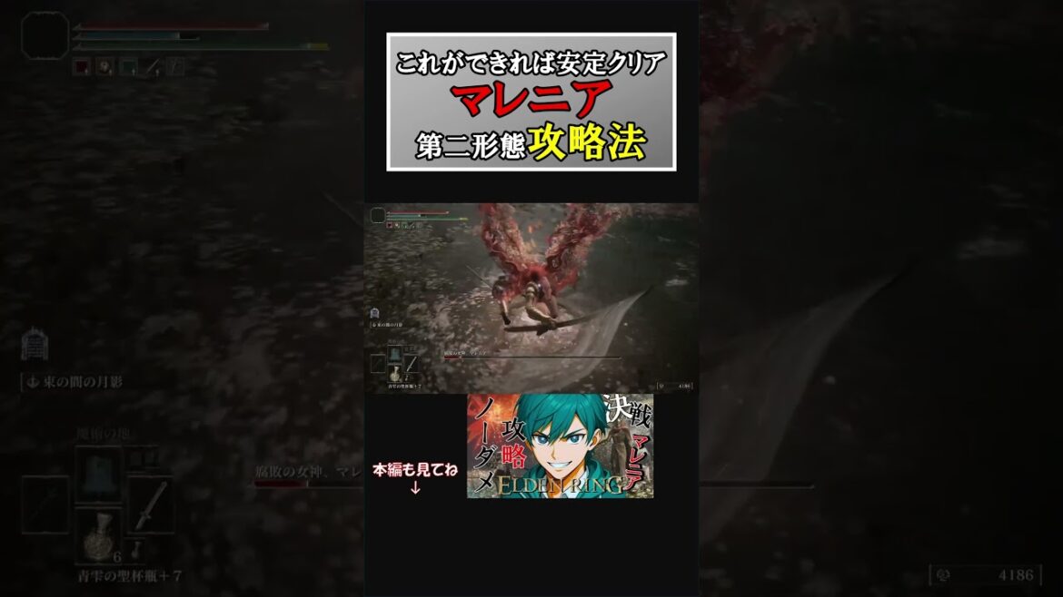 【エルデンリング】 マレニア第二形態を完全攻略！ #eldenring #エルデンリング #malenia #shorts