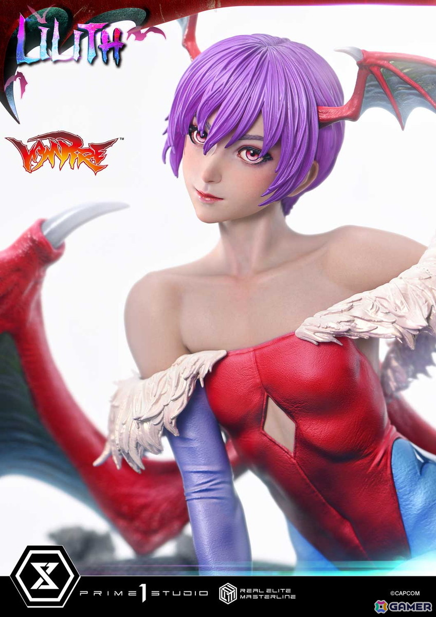 対戦格闘ゲーム「ヴァンパイア」よりリリスが1/4スケールスタチューで登場！「魔界のリアル」を追求の画像