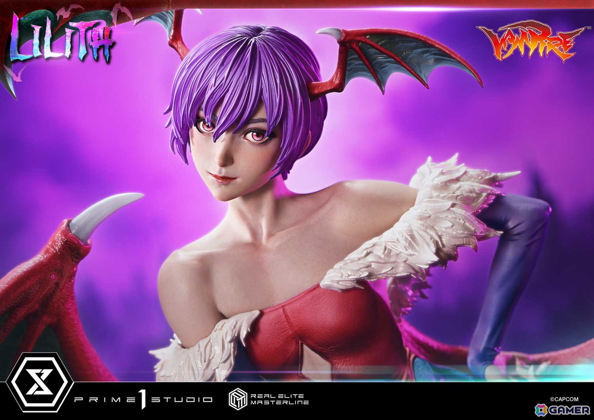 対戦格闘ゲーム「ヴァンパイア」よりリリスが1/4スケールスタチューで登場！「魔界のリアル」を追求の画像