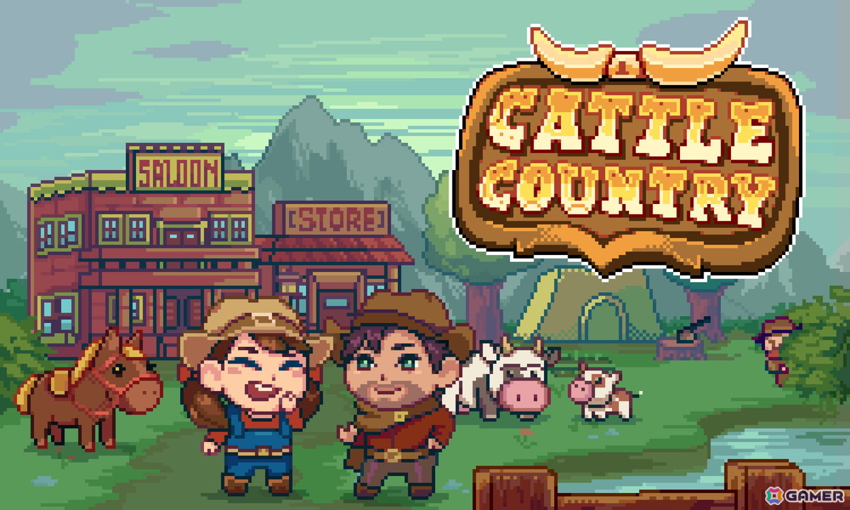 カウボーイスローライフゲーム「Cattle Country」PS5/Xbox Series X|S/Steam版が配信!西部開拓者として牧場を経営したり冒険して自分だけの楽園を築こうの画像