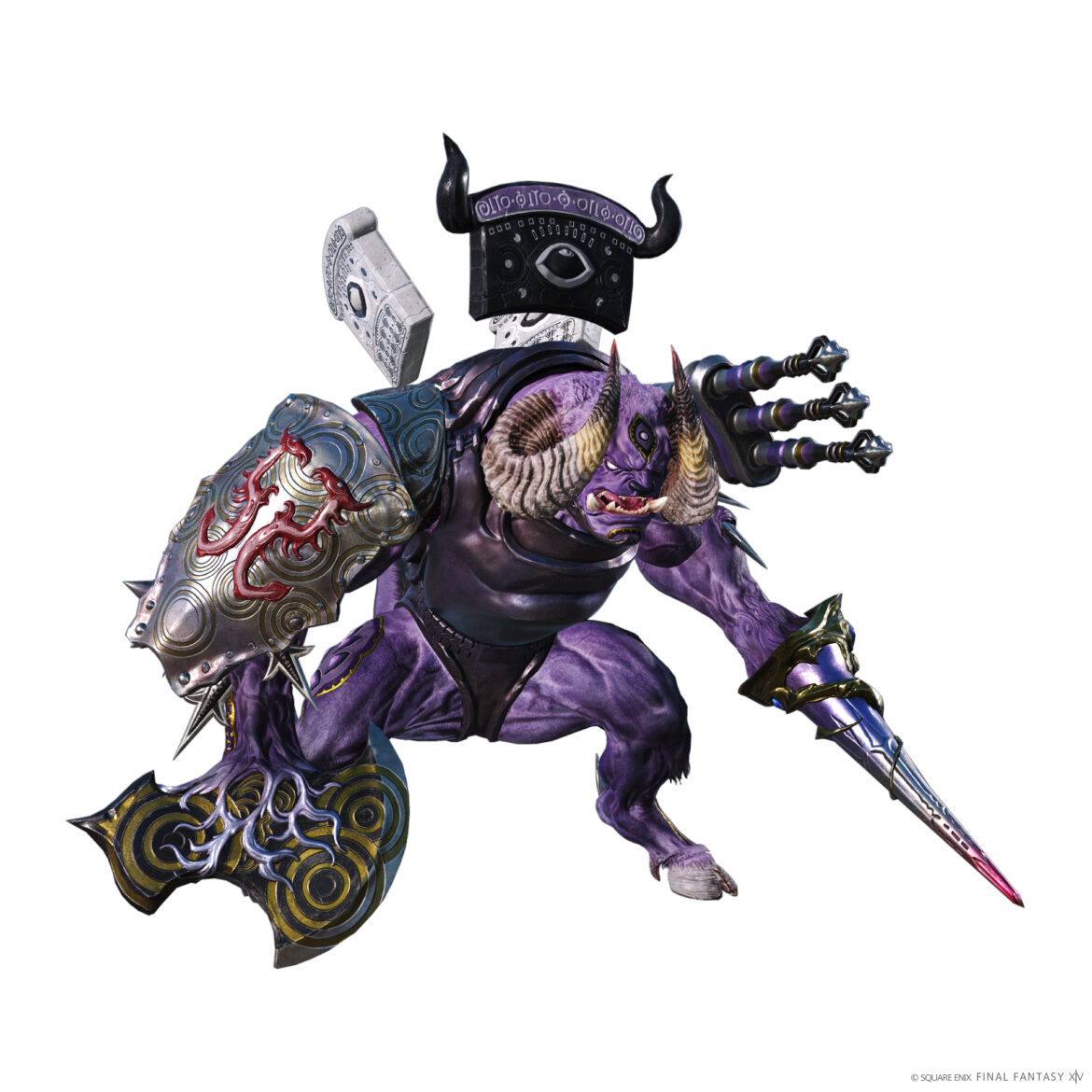 「FFXIV」、「フォークタワー：力の塔」の4ボス「マギタウロス」のCGアートを公開 - GAME Watch